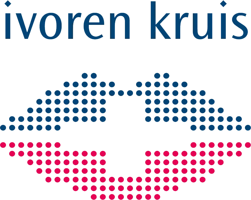 Ivoren kruis staand logo